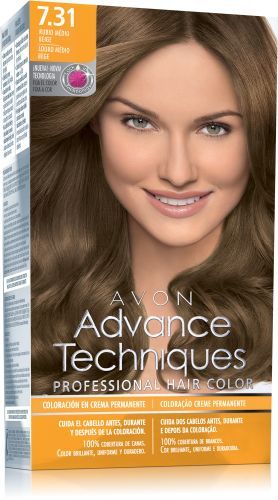 Coloração Creme Advance Techniques-Louro Médio Bege 7.31